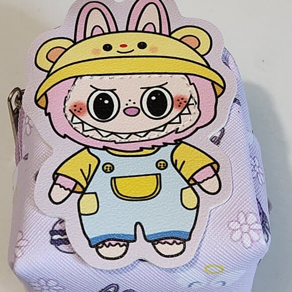 Labubu Mini Backpack Keychain Purple NEW - Picture 1 of 4